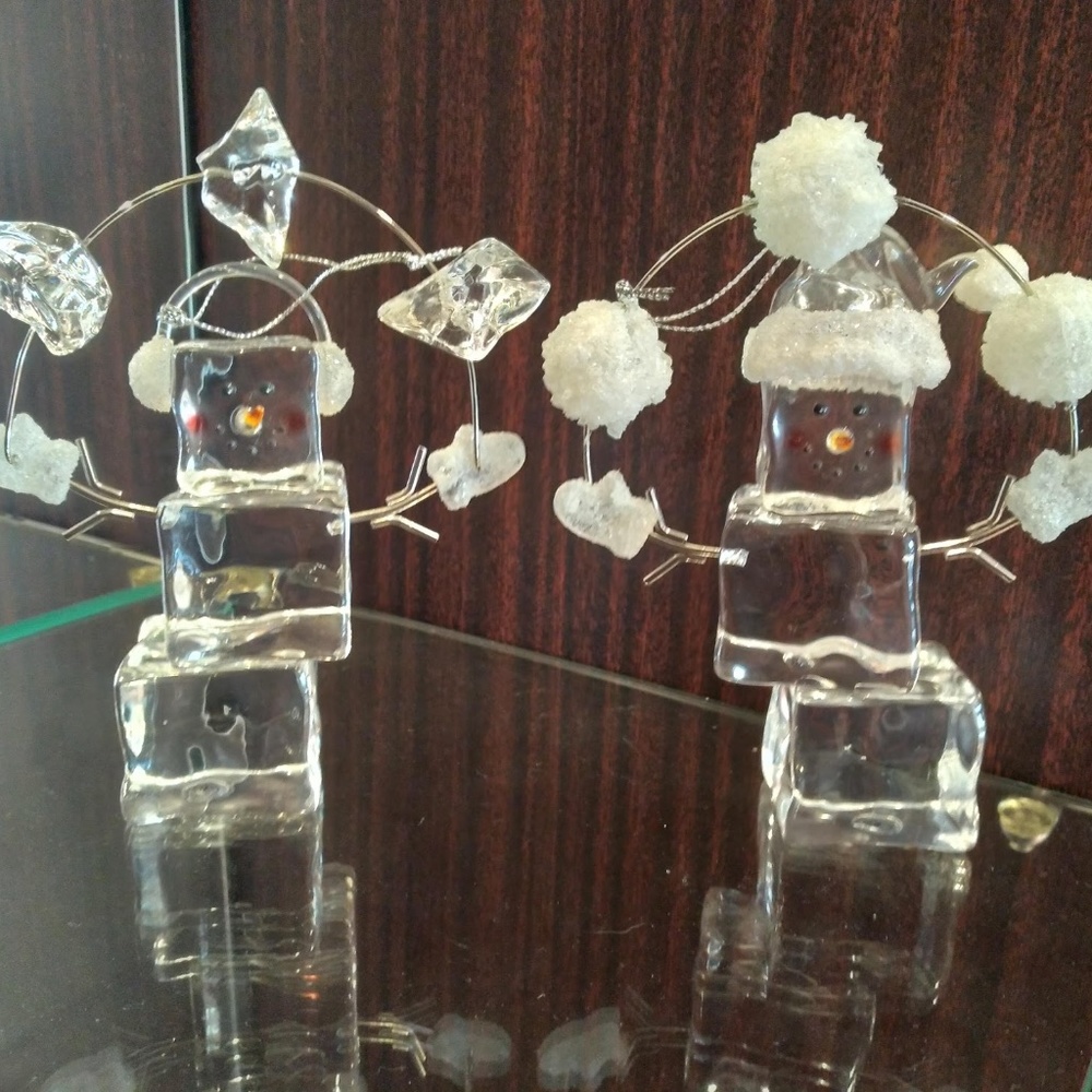 Set of two ice-mans Winter/Christmas theme